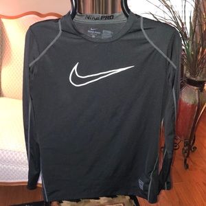 Nike Pro black fitted long sleeve